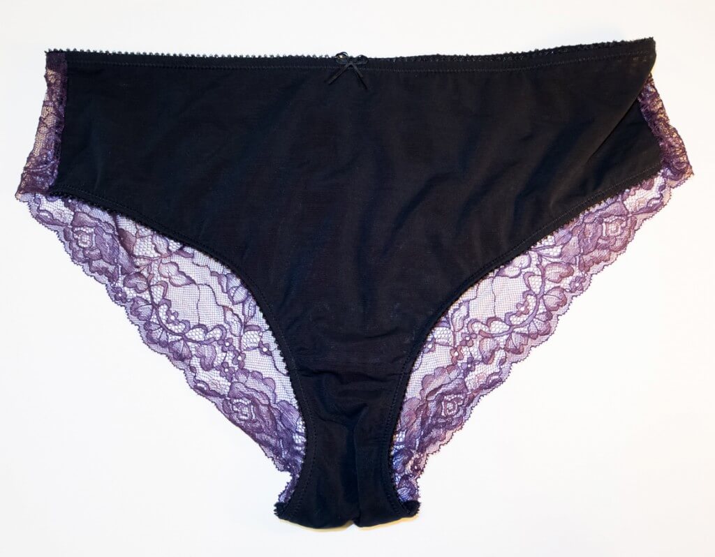 Satin Lace Panties by Addition Elle - front view