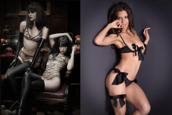 Agent Provocateur's 'Maschina' and 'Marilyn' sets. Photos by Agent Provocateur.