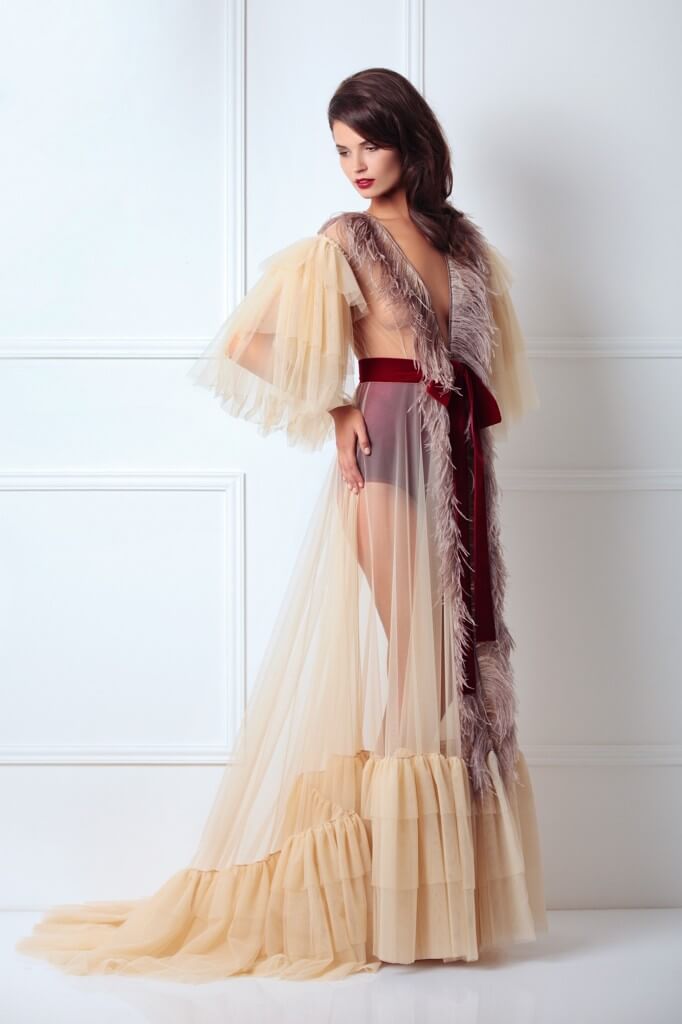 $594.30 http://store.amoralle.com/royal-feather-robe