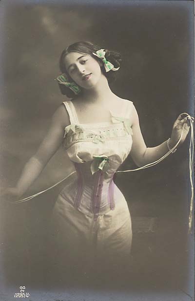 Antique Photo of Woman in a Corset