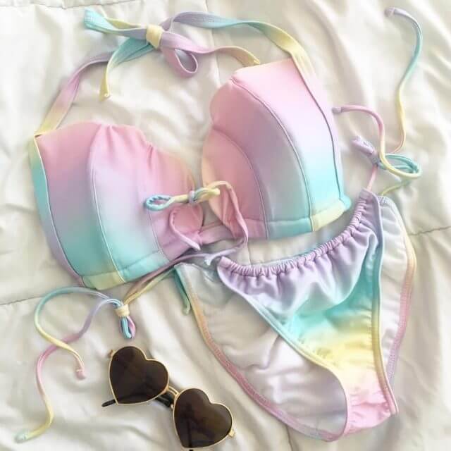 Swimwear Review: ASOS Fuller Bust Mermaid Tie Bikini Top and Tanga Bikini Bottom