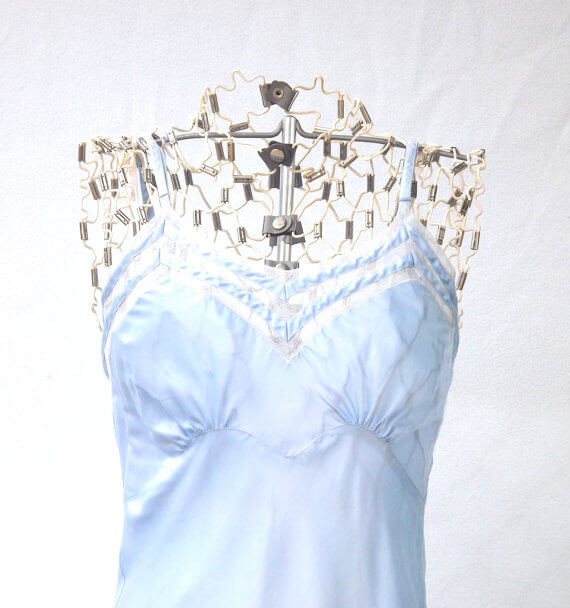 Vintage Blue Sheer Slip at ForsythiaHill on Etsy