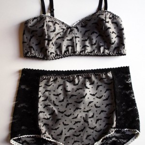 Lingerie of the Week: Bones Lingerie Bats and Stars Bralette Set