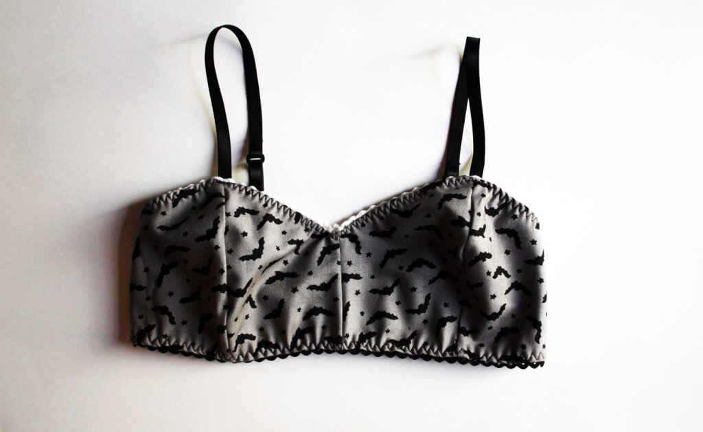 bones lingerie stars and bats bralette