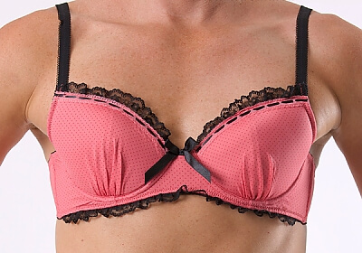 Rose Bra, in sizes that fit up to a 50" band, is just "for men." Sigh. Via alleyroselingerie.com