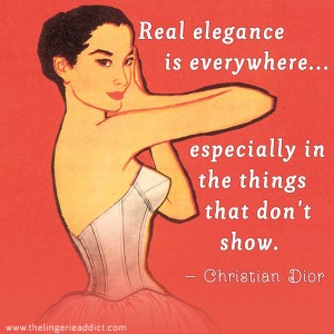 Lingerie Posters: Fashion Sayings by Christian Dior