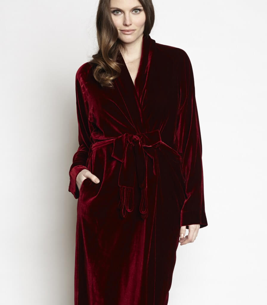 Christine Lingerie Diva Velvet Robe - $515.00