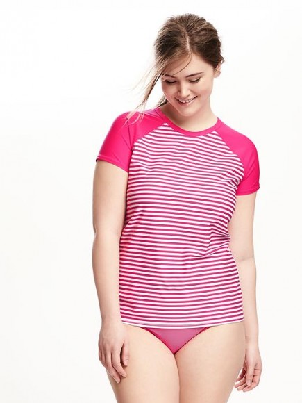 Plus Size Rashguard Swim Top from Old Navy