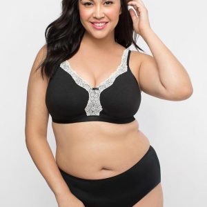 Plus Size Bralette Review: Curvy Couture Cotton Luxe Unlined Wirefree Bra