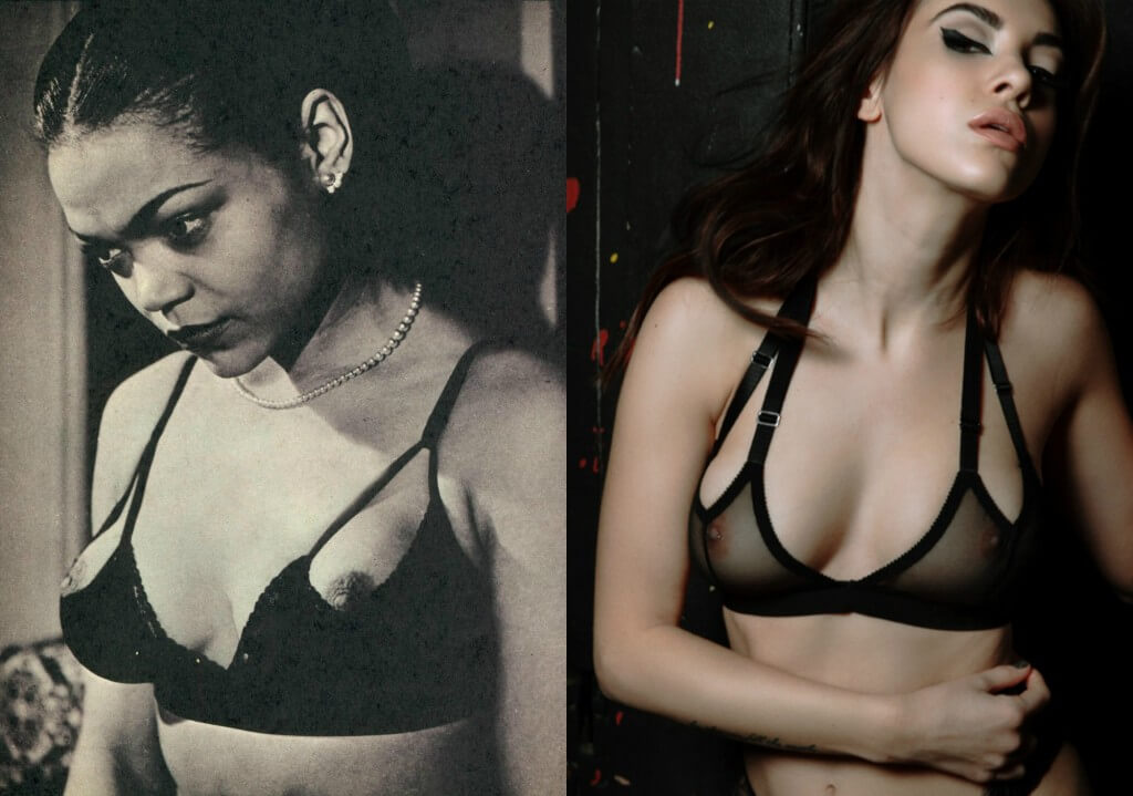 Eartha Kitt on left. Hopeless Lingerie 'Lucy' Bralette on right.