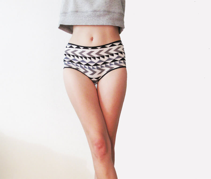 egretta garzetta geometric hipster panties