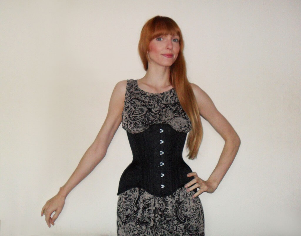 esty lingerie brocade corset review