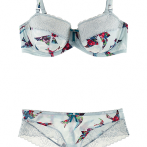 Lingerie of the Week: Evollove ‘Bird Song' Balconette Bra & Brazilian Brief