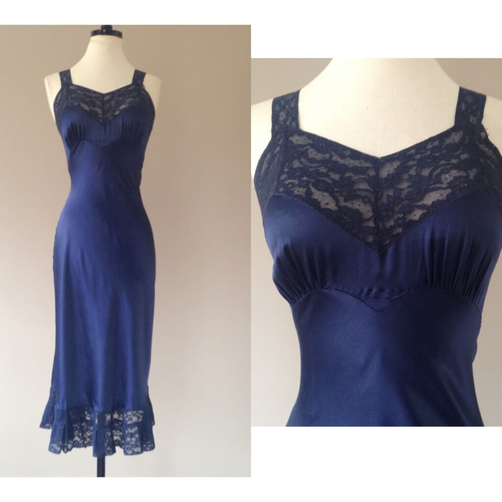 Fischer Navy Blue Full Slip - $168.00