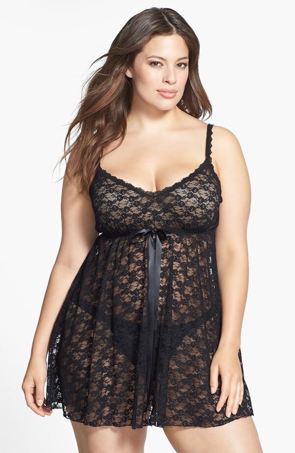 Peekaboo Lace Babydoll by Hanky Panky