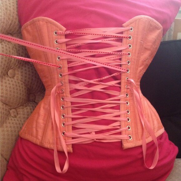 how to adjust corset laces pop antique 2b