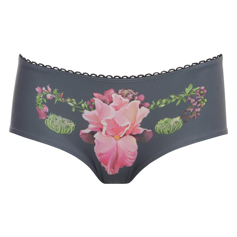 floral uterus panties