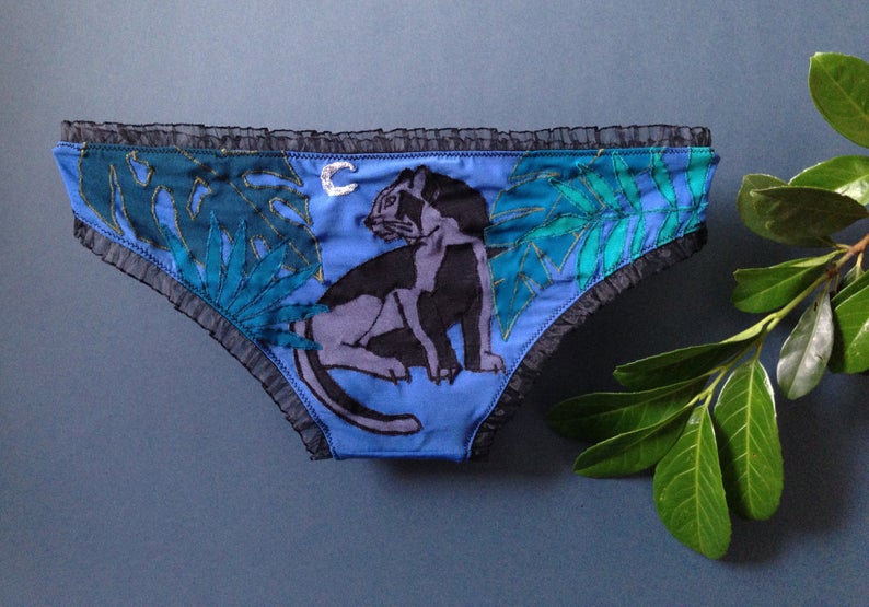 FRKS Embroidered Night Panther Panty