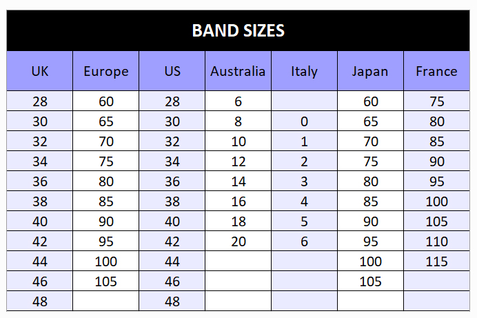 us cup size to european