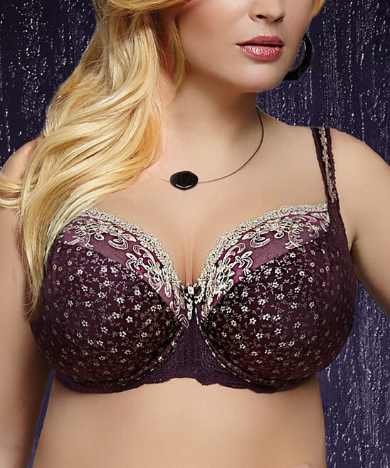 Violet Floral Bra by Kris Line