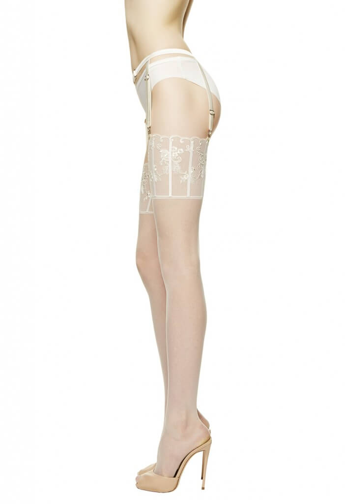 la perla floralia stockings