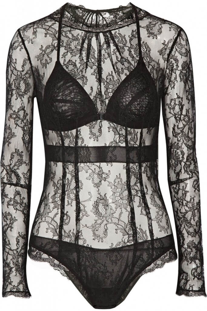 la perla tea rose bodysuit 3