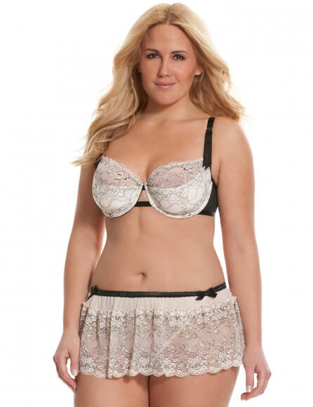 Lace Banded Balconette Bra by Cacique