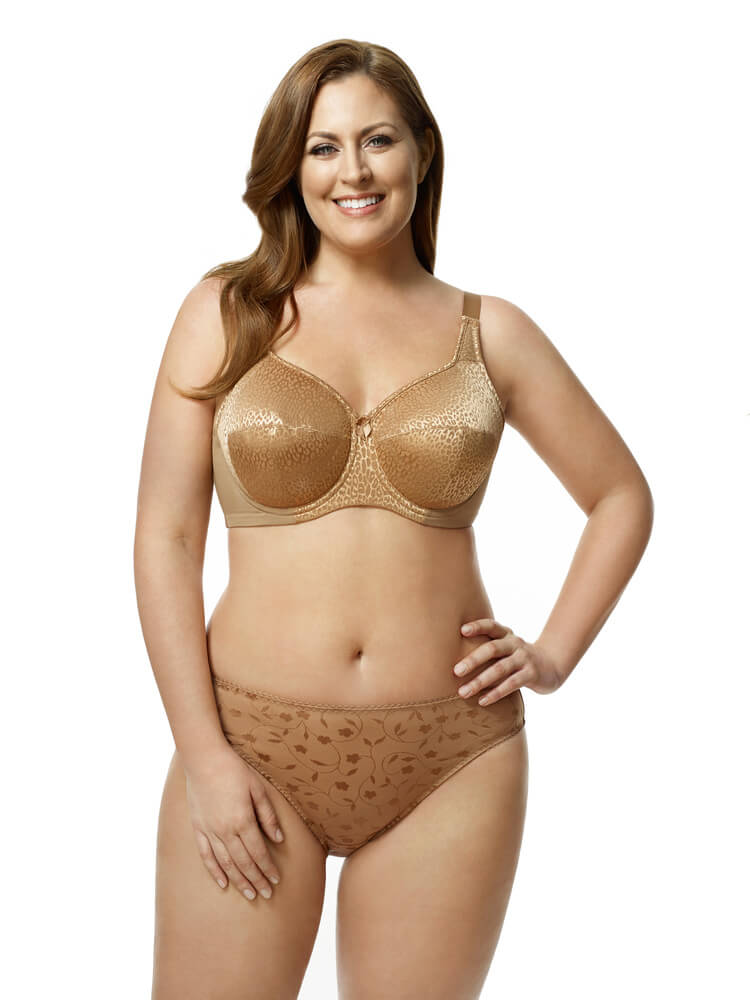 Leopard Underwire Bra by Elila  34E/DD to 46K (US sizing)