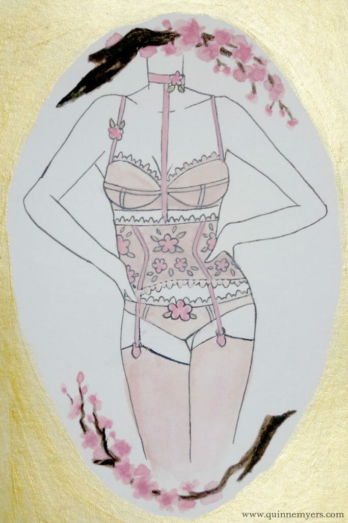 Lingerie zodiac Libra by illustrator Quinne Myers