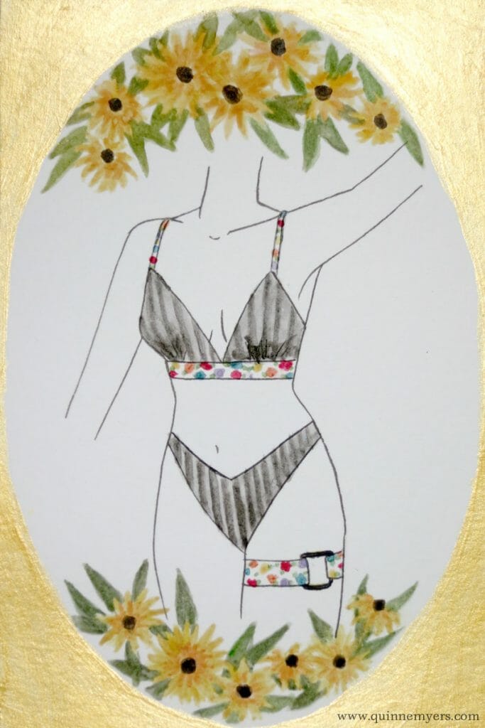 Lingerie zodiac Sagittarius by illustrator Quinne Myers