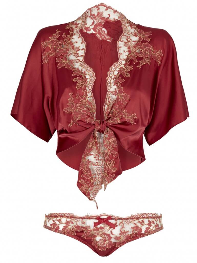 £435 $681 USD http://lucileandco.com/lingerie-gift-sets/maison-de-grande-luxe-bed-jacket-knicker