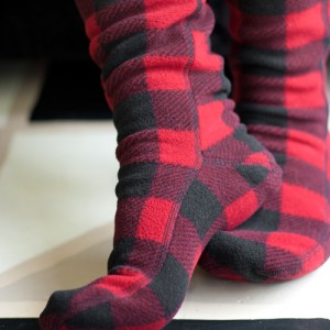 Lingerie of the Week: Lumberjack Fleece Knee Highs