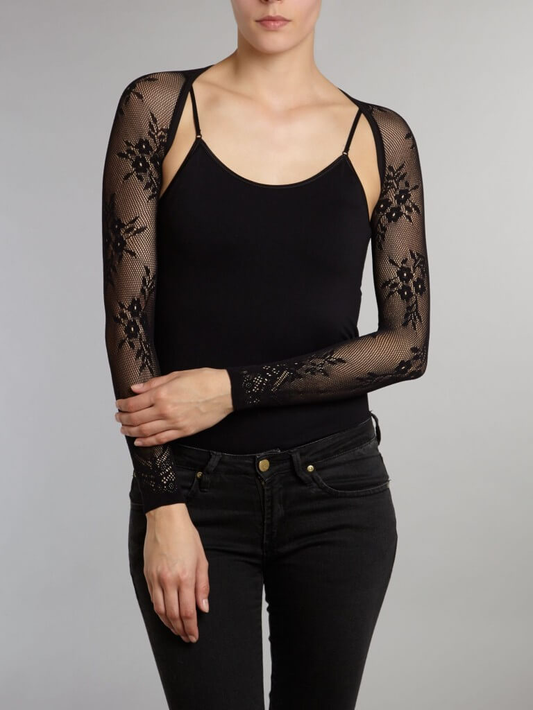 Mary Portas Black Floral Lace Armery