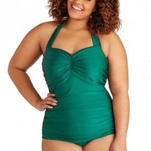 Sale Lingerie of the Week: Esther Williams Bathing Beauty One Piece Swimsuit in Emerald – Plus Size