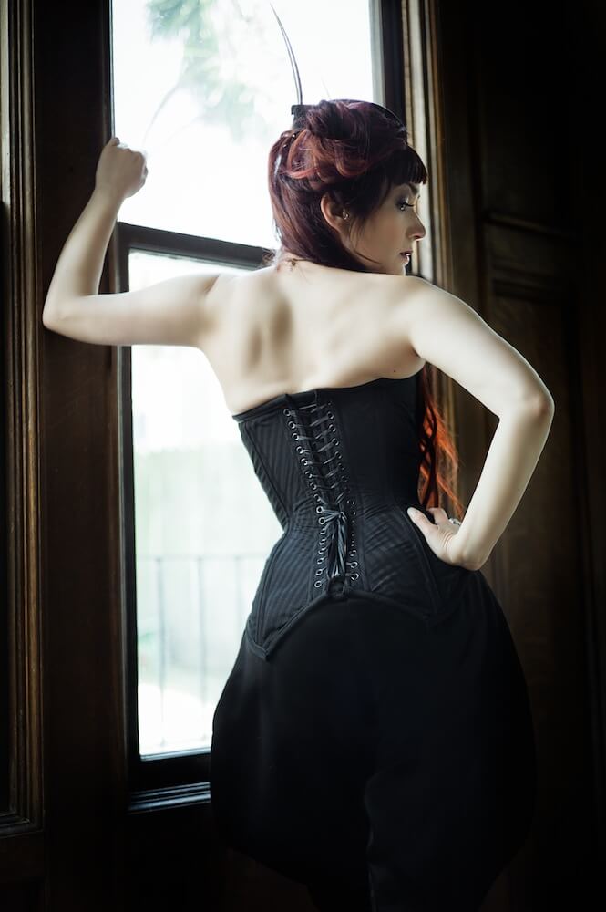 Victoria Dagger in a Dollymop for Dark Garden corset.  Photo © Joel Aron