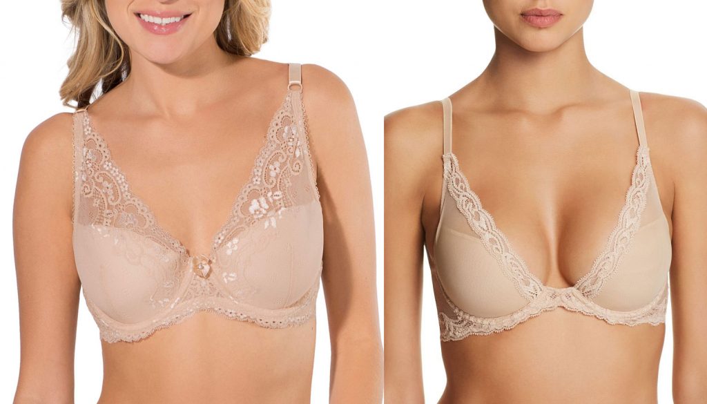 Smart & Sexy Lace Plunge Bra compared to the Natori Feathers