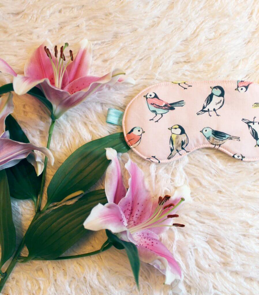Ohhh Lulu Pastel Pink Songbird Sleep Mask - Valentine's Day Lingerie