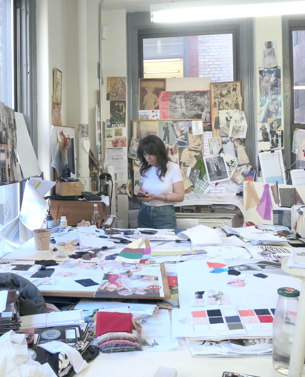 Helena Stuart of Only Hearts in her workspace. This and all photos following are © Quinne Myers.