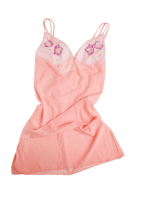 A completely unrelated pink chemise.