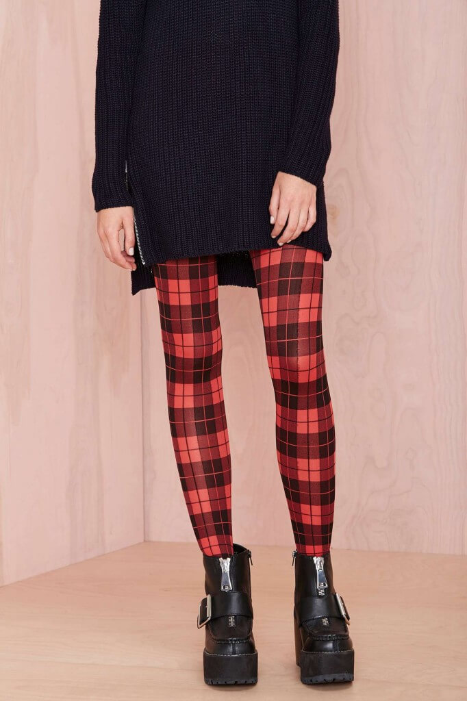 Plaid It Up Tights - $25.00