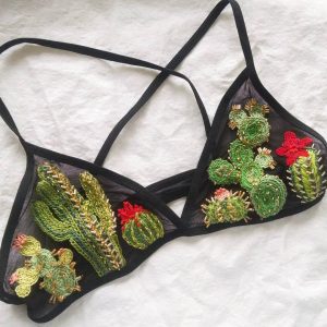 Lingerie of the Week: Birds & Beestings Prickly Pear Embroidered Bralette