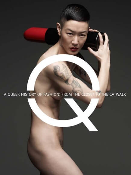 Queer History of Fashion ad. Original image via Helmut Lang.