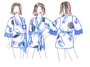 Custom Robe Sketches by Nearer the Moon