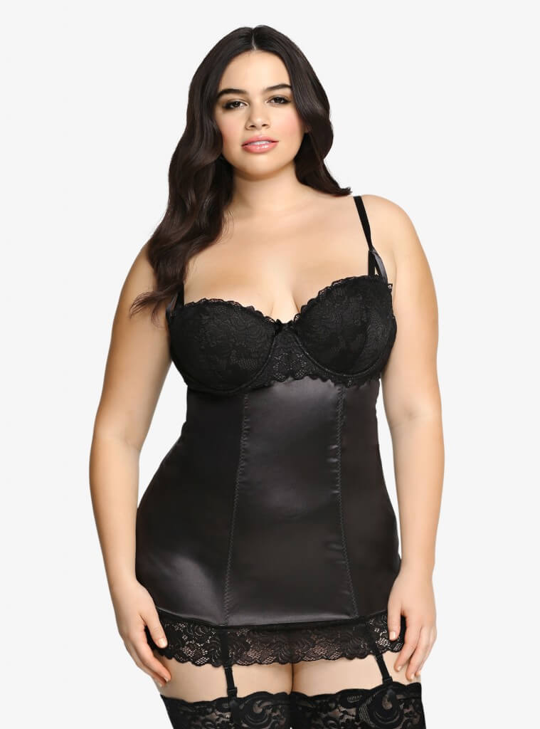 Satin and Lace Chemise by Torrid