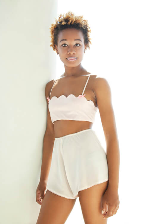 she and reverie Scallop Bralette