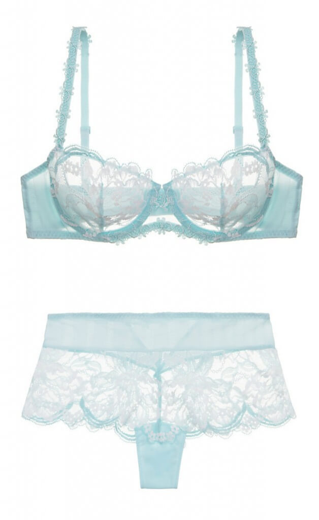 Simone Perele Amour Demi Bra Set in Mint