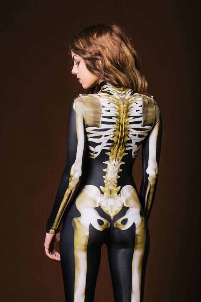 Full Body Skeleton Catsuit by Badinka. Halloween Lingerie.