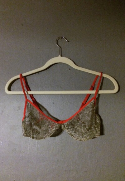 Calvin Klein Snake Bra from the 90s, maybe: $2 at my local thrift chain. Via my closet.