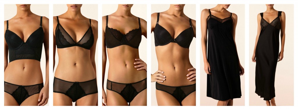 The Anemone Collection - This is my second favorite, and the one I like the most personally (as in, the range I'd be most likely to wear myself). But I love black lingerie, so that's to be expected. I especially like the knickers here, and I thought the bras were nice with the wireless triangle cup being a standout.