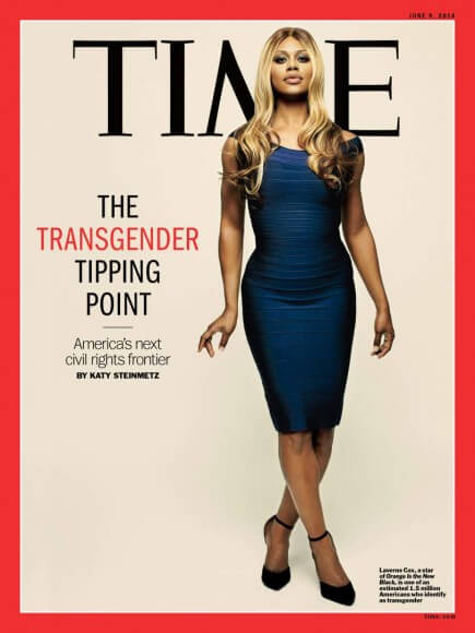 Laverne Cox's Time Magazine cover. Cox says that she doesn't want to just be known as a pretty woman. Via Time.